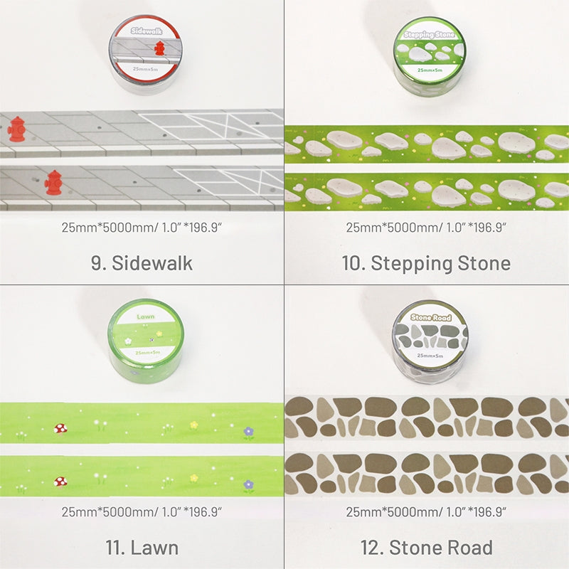 Stamprints Street Road Washi Paper Landscape Tape 5