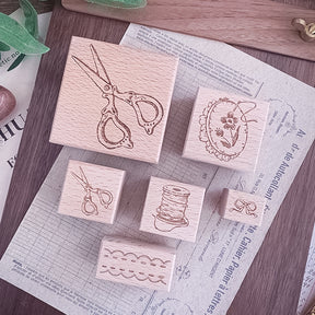 Stamprints Tailoring Material Rubber Stamp 1