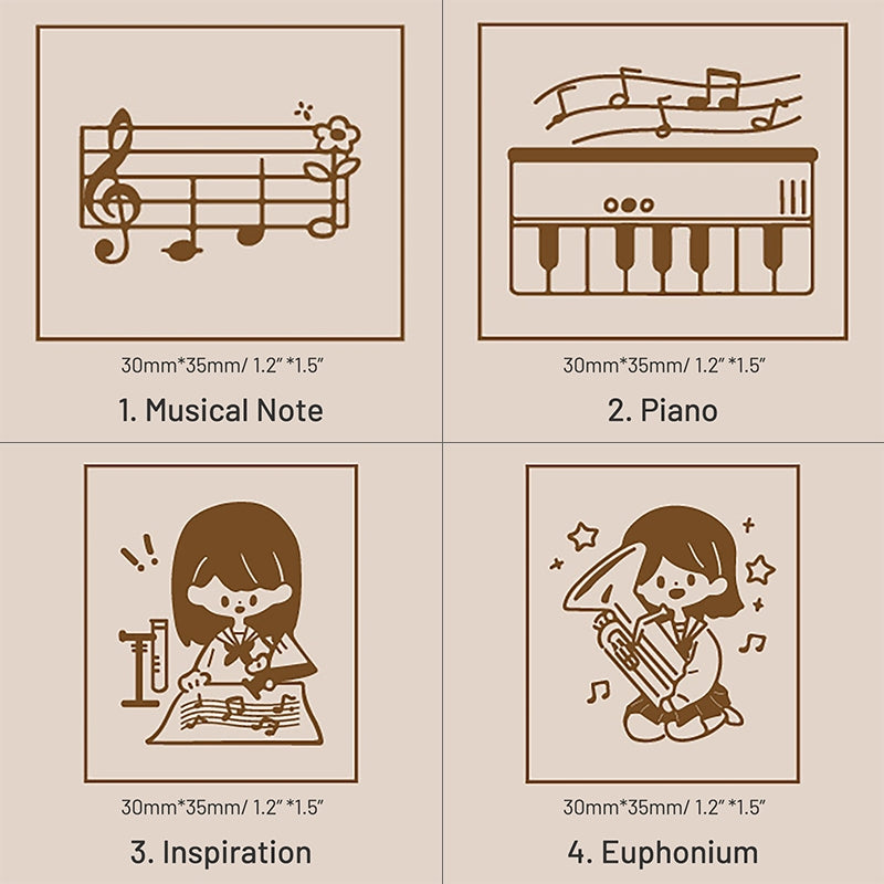 Stamprints The Sound of Music Series Rubber Stamp 4