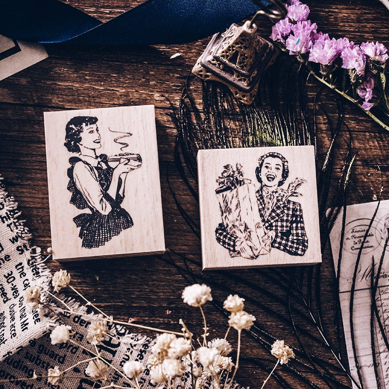 Stamprints TN Girl Characters Rubber Stamp 1