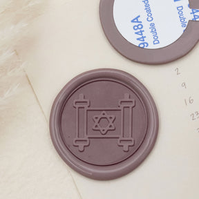 Stamprints Torah Symbol Wax-adhesive Wax Seal Stickers - style 12-1