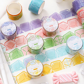 Ice Cube Dual-color Special-Shaped Washi Tape
