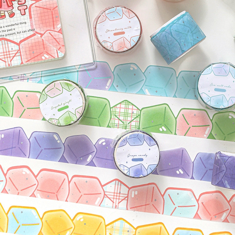 Ice Cube Dual-color Special-Shaped Washi Tape1