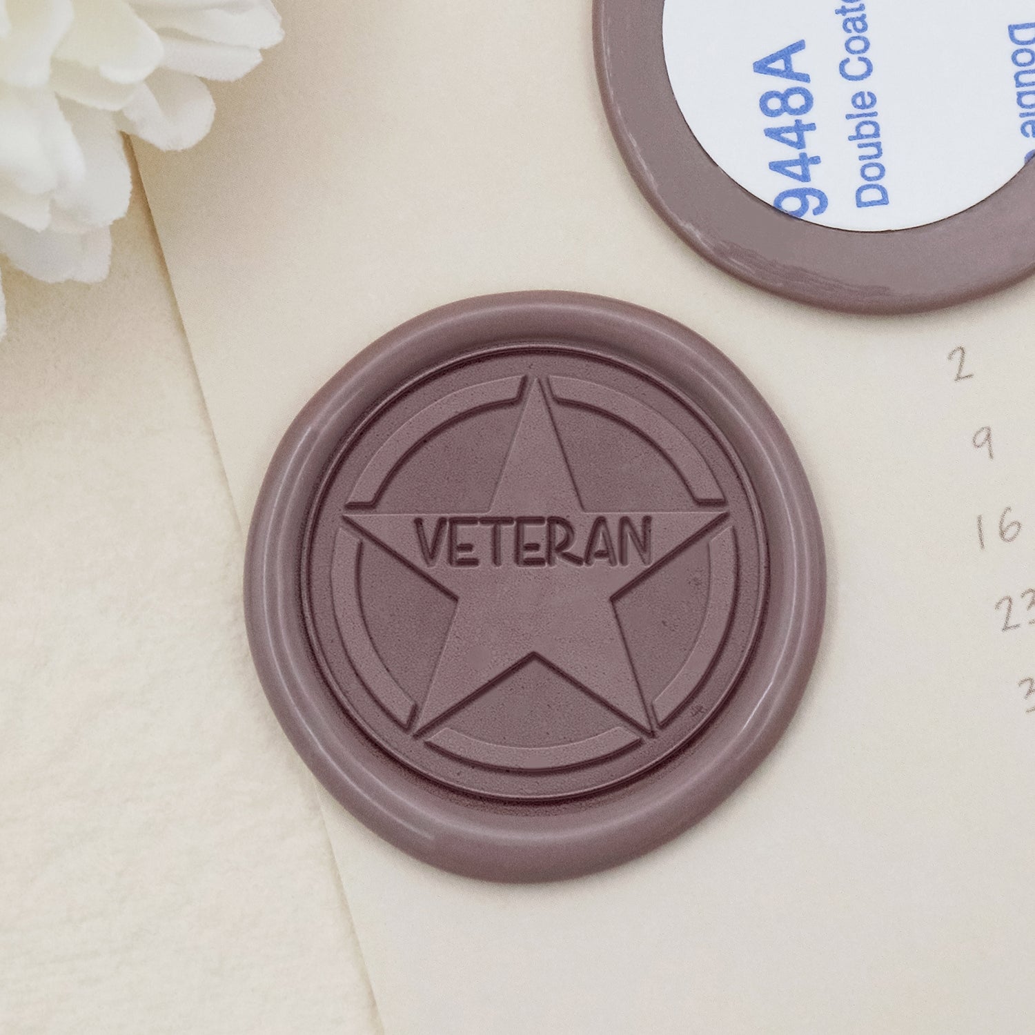 Stamprints US Army Veterans Wax-adhesive Wax Seal Stickers - style 12-1
