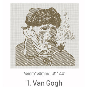 Stamprints Van Gogh Art Rubber Stamp 5