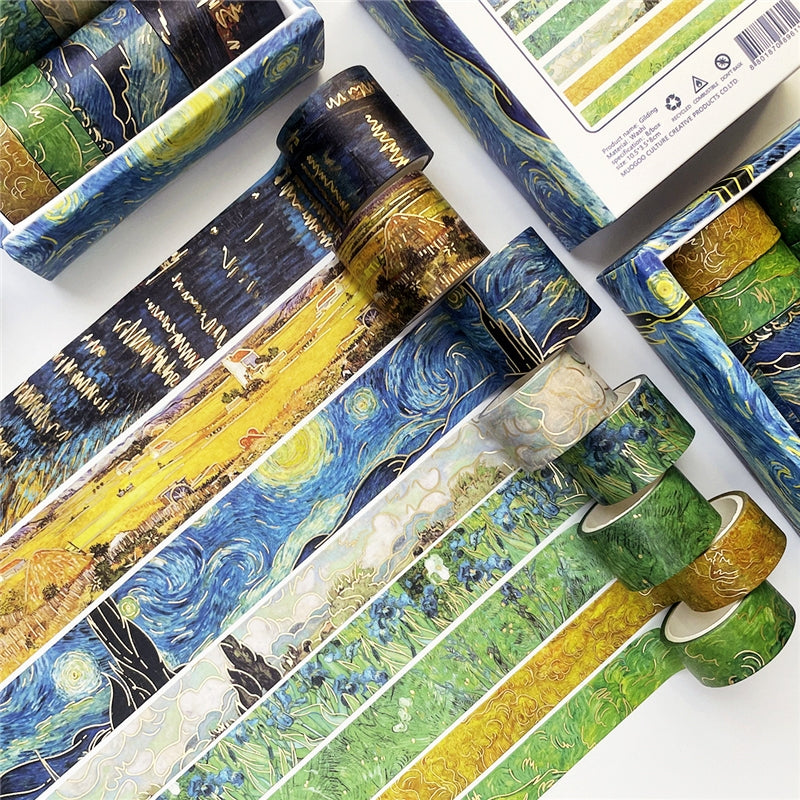 Stamprints Van Gogh Oil Painting Vintage Tape Set 1