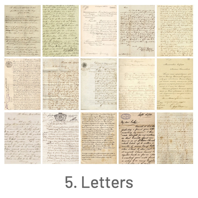 Vintage Botanicals Digital Paper 2, Antique Paper, Ephemera Paper, Vintage  Paper, Junk Journal, Scrapbook Paper, Handwritten Letter 