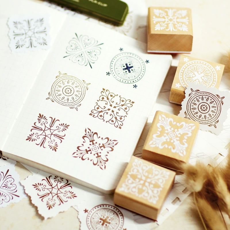 Snowflake Outline Rubber Stamp