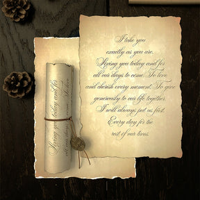 Stamprints Wedding Scroll Vow Card 1