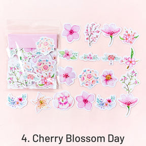 Sunshine Flower Language Elegant Floral Self-Adhesive Stickers sku-4