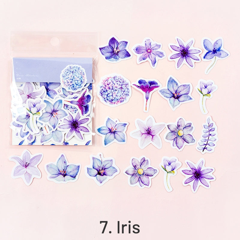 Sunshine Flower Language Elegant Floral Self-Adhesive Stickers sku-7