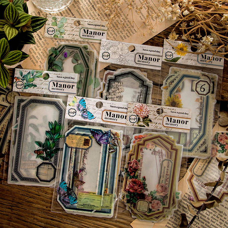 The Memory of Manor Botanical Plant Label Sticker Pack b3