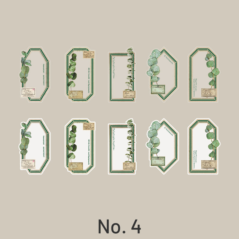 The Memory of Manor Botanical Plant Label Sticker Pack sku-4