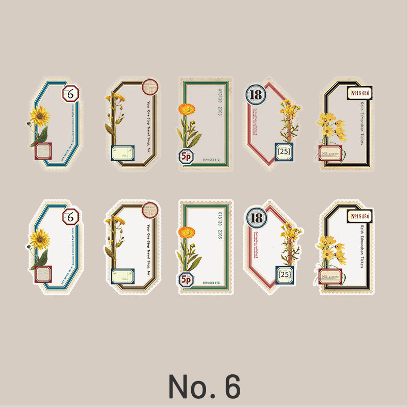 The Memory of Manor Botanical Plant Label Sticker Pack sku-6