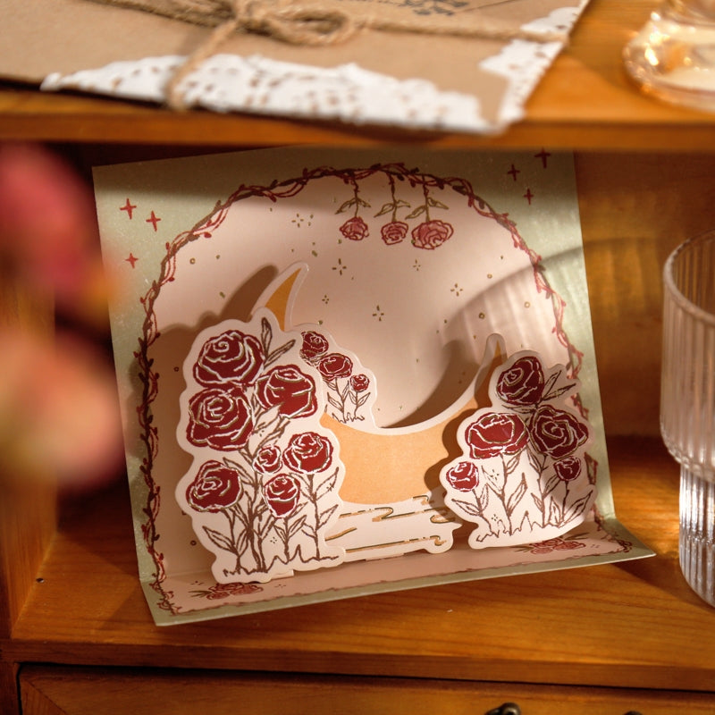 Three-Dimensional Rose Card 3
