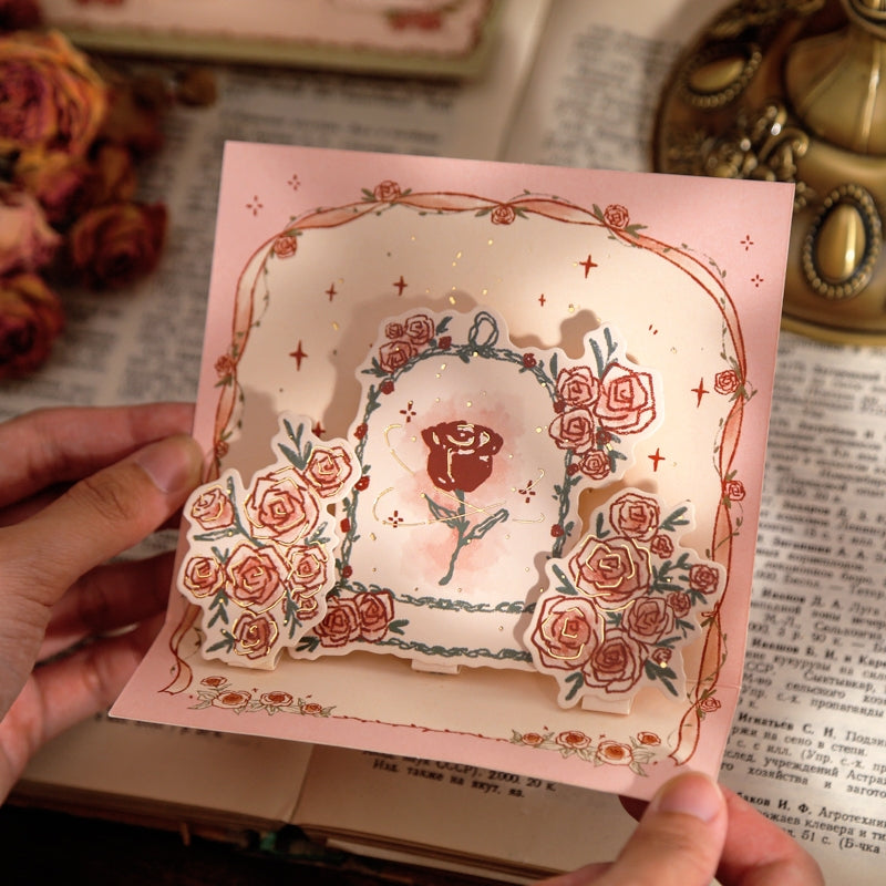 Three-Dimensional Rose Card 4