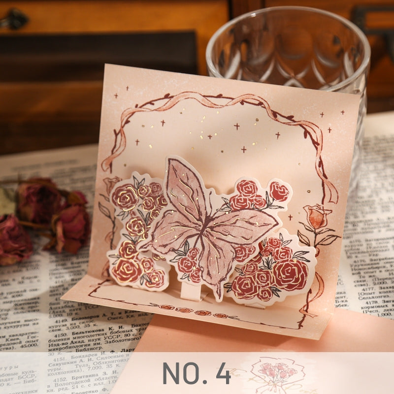 Three-Dimensional Rose Card sku-4