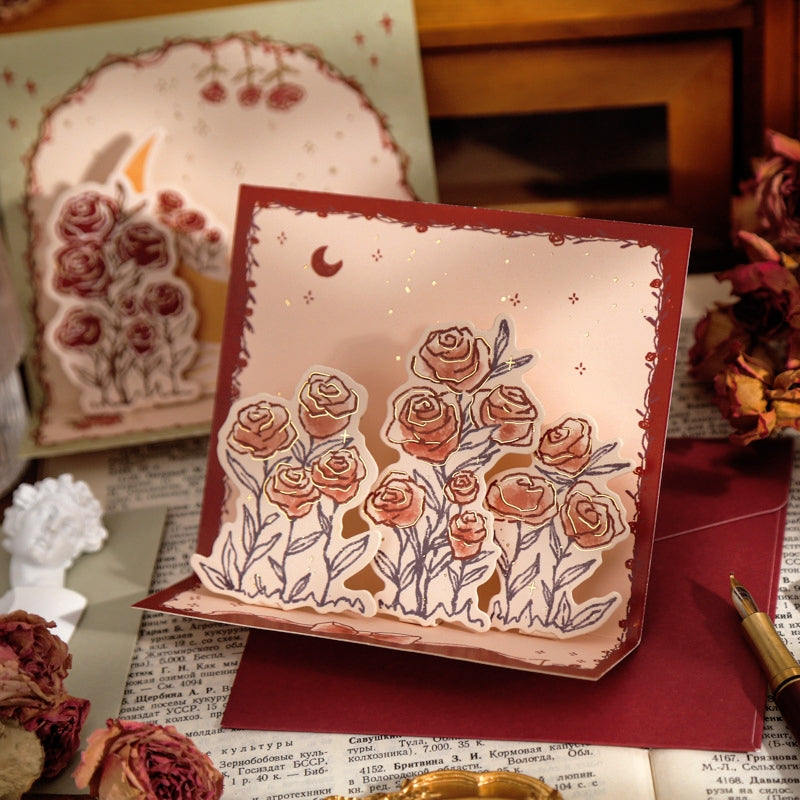Three-Dimensional Rose Card 32