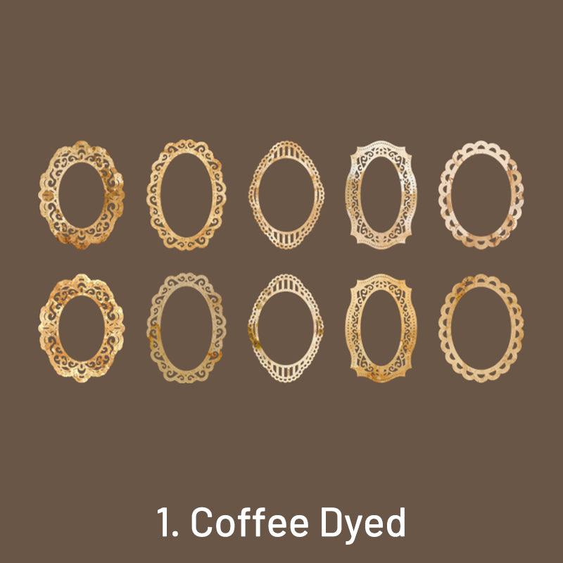 Time Travel Hollow Lace Border Decorative Paper sku-1