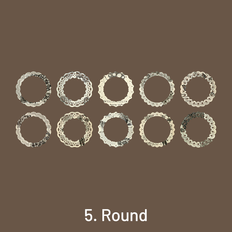 Time Travel Hollow Lace Border Decorative Paper sku-5