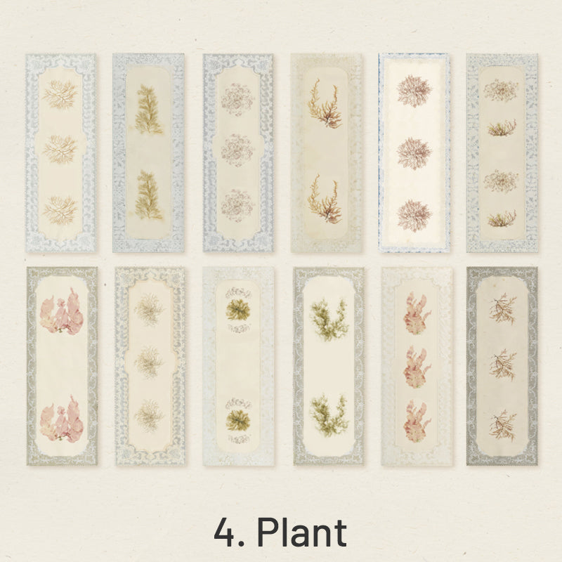 Time Treasure Simple Vintage Plant Scrapbook Paper sku-4