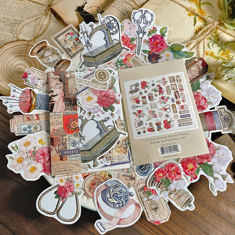 Tools With Plants Vintage Art Journal Stickers 3