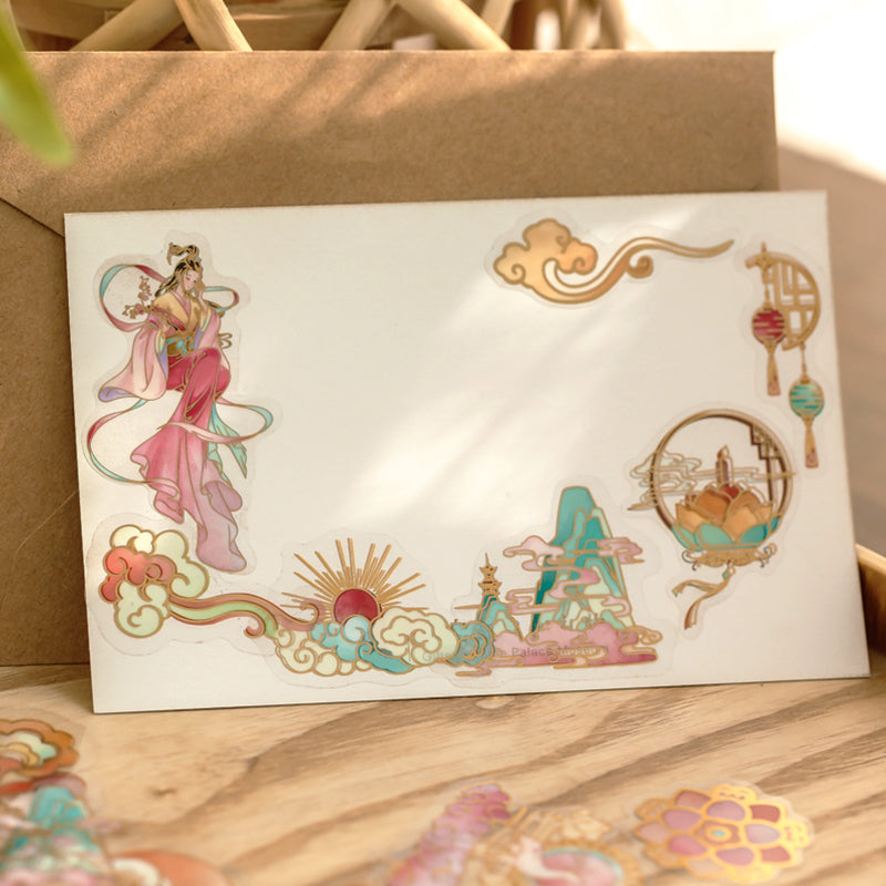 Traditional Chinese Style Gold Foil Sticker Set | Stamprints