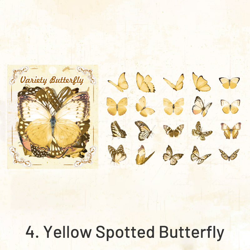 Translucent Amazing Butterfly PVC Sticker Pack sku-4