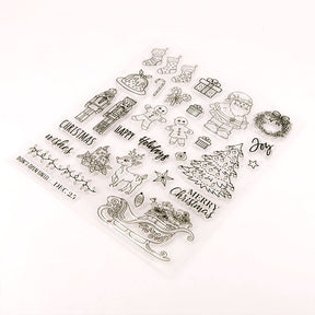 Transparent Christmas DIY Silicone Rubber Stamp b2
