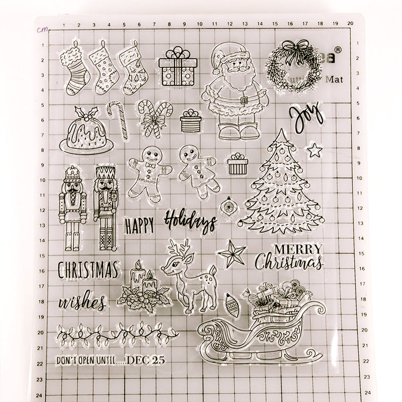 Transparent Christmas DIY Silicone Rubber Stamp