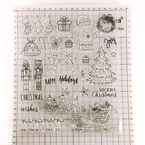 Transparent Christmas DIY Silicone Rubber Stamp