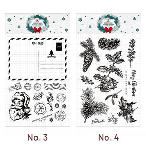 Transparent Christmas Silicone Rubber Stamp a