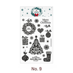 Transparent Christmas Silicone Rubber Stamp b2