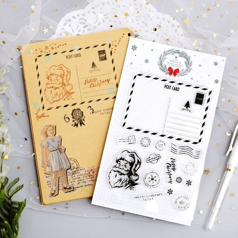 Transparent Christmas Silicone Rubber Stamp b3