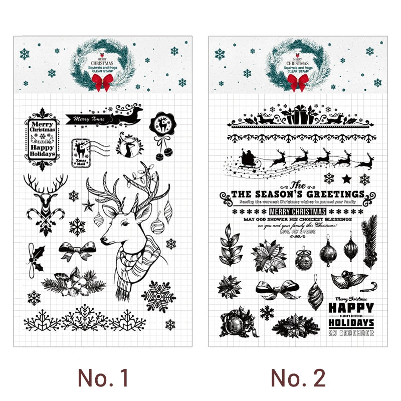 Transparent Christmas Silicone Rubber Stampb1