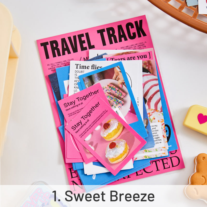 Travel Magazine Style Self-Adhesive Sticker Pack sku-1