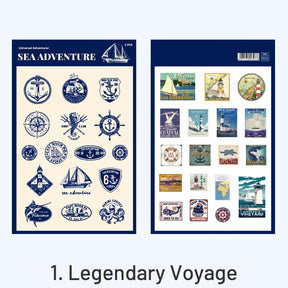 Universal Adventurers Vintage Stamp Stickers sku-1