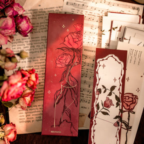  Universe of Roses Vintage Paper Bookmark Box Package Rose Illustration b5