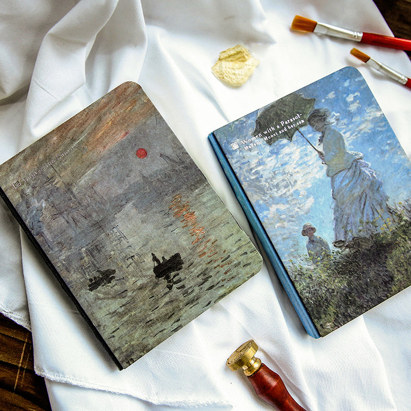 Van Gogh Monet World Famous Painting Artistic Notebook b3