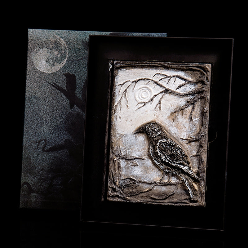 Vintage 3D Embossed Dark Raven Magic Notebook 2