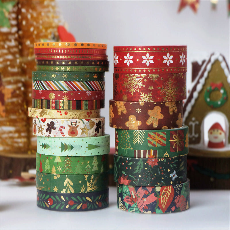 Christmas Holiday Gold Foil Washi Tape – The Fabulous Planner