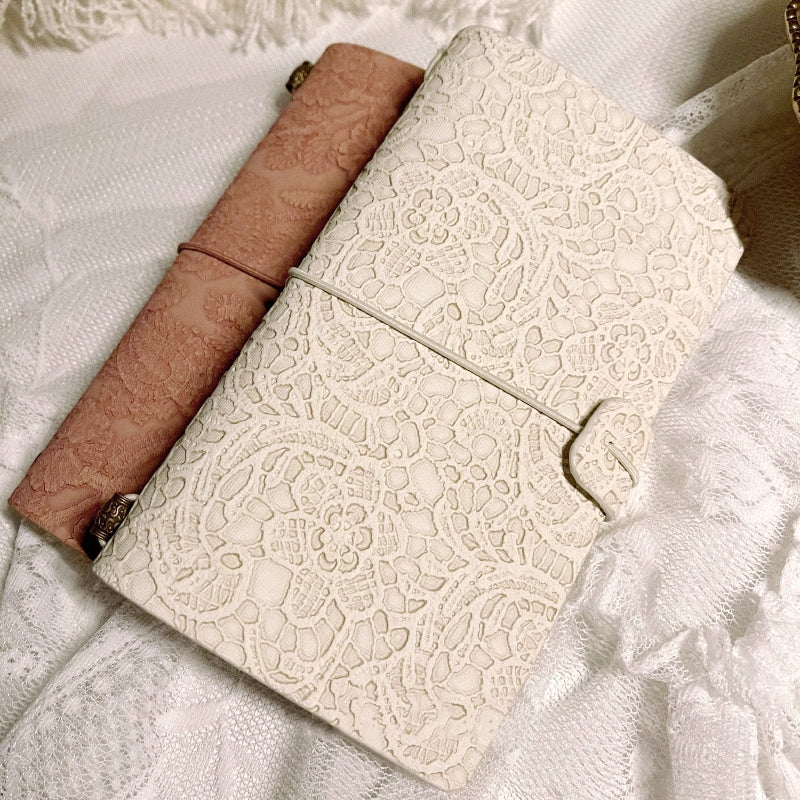 Vintage European Style Carved Lace Travel Notebook b