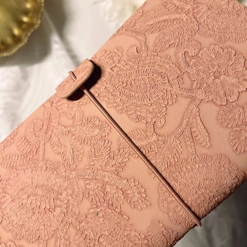 Vintage European Style Carved Lace Travel Notebook c2
