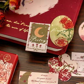 Vintage Gilding Rose Stickers 3