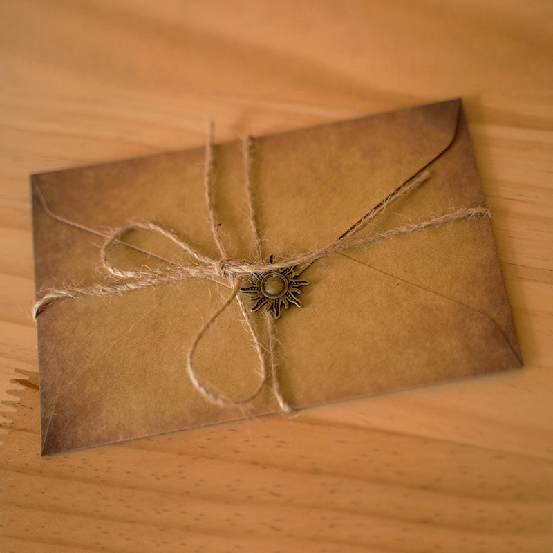 Set vintage magic envelope, letters, parchment paper, scroll with