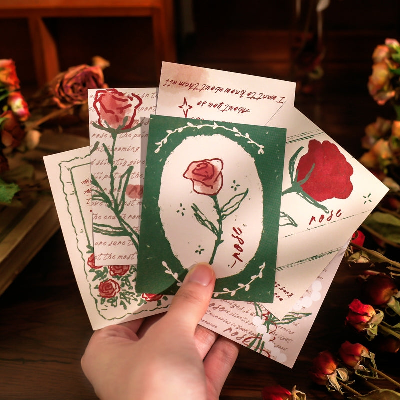 Vintage Rose Illustration Material Paper 2
