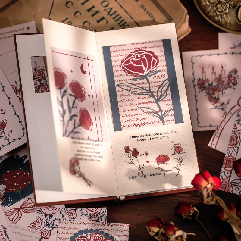 Vintage Rose Illustration Material Paper 4