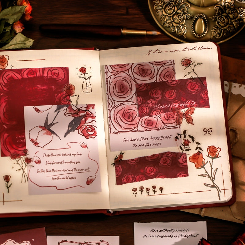 Vintage Rose Illustration Material Paper 5