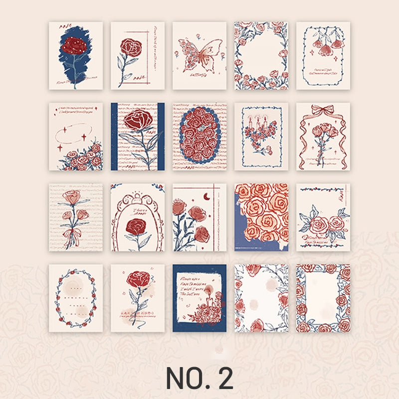 Vintage Rose Illustration Material Paper sku-2