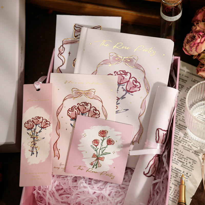 Vintage Rose Premium Gift Box Stationery Set b6